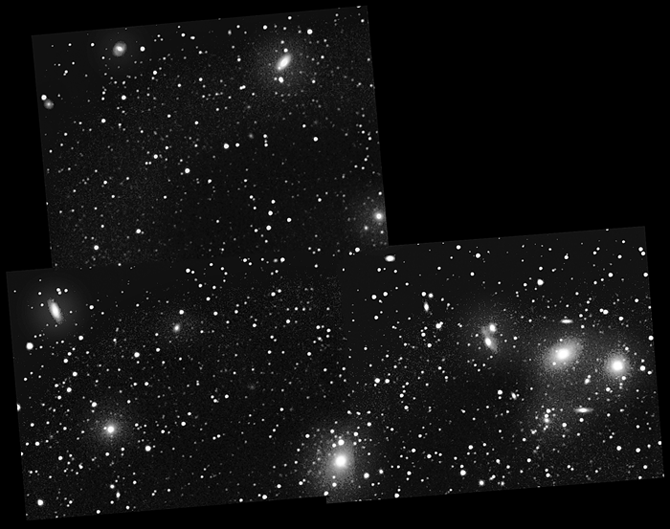 The Hayes Deep Field
The Hayes Deep Field ;-). A 3degree field of the Virgo Cluster, Over 40 galaxies have been identified in this mosaic image: IC3303 IC3432 IC3442 IC3457 IC3475 IC3476 IC3478 IC3486 IC3492 IC3583 M84 M86 M87 M88 M89 M90 M91 NGC4387 NGC4388 NGC4402 NGC4407 NGC4425 NGC4431 NGC4435 NGC4436 NGC4438 NGC4440 NGC4458 NGC4461 NGC4473 NGC4476 NGC4477 NGC4478 NGC4479 NGC4486A NGC4486B NGC4506 NGC4516 NGC4531 NGC4550 NGC4551 NGC4571
Link-words: Messier Galaxy Star