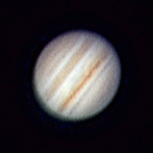 Jupiter at its best  2002
Prime Focus  8" Schmitt Cassegrain with 2xBarlow. 
Paul used Astrostack to photomultiply some 40 frames together in a single capture. I think you will agree that he seems to have the nack of bringing out the finest of details.
Link-words: Jupiter