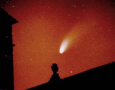 Hale-Bopp
It came fast, it came bright. But this image shows the comet of Hale Bopp very well indeed.
Link-words: Comet