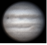 Jupiter Transit from the 23rd April 2004
The skies were cloudy. However, I thought I'd like to capture a transit sequence. This is IO.
Link-words: Jupiter