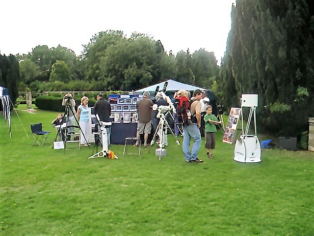 Showing our "stall" and talking to interested members of the public. 
Link-words: HighElms2010