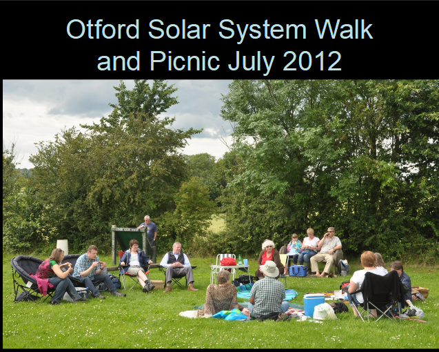 Solar System at Otford 
A Walk around the Solar System and Picnic 2012
Link-words: Otford2012 Picnics2012