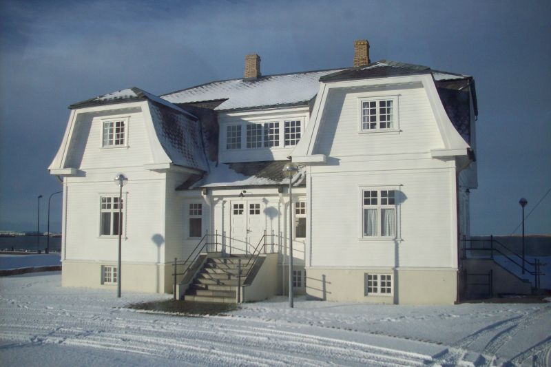 Located along Reykjavik’s scenic waterfront is a quaint whitewashed building known as Hofdi House. A major world historical event took place here in 1986 when the presidents of Russia and the US, Mikhail Gorbachev and Ronald Reagan, met to end the Cold War. 
Link-words: Iceland2012