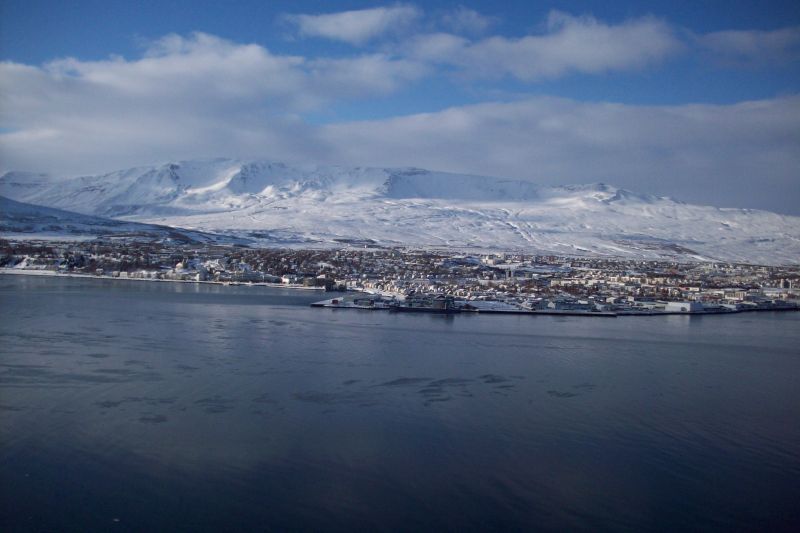 Akureyri 
Viuew of Akureyri as we left the town on our coach bound for Lake Myvatn (a full days tour) 
Link-words: Iceland2012