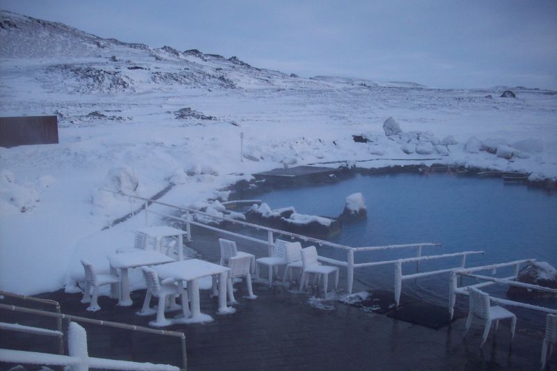 Frozen Swimming Pool 
Frozen seats as well BRRRRRR!!
Link-words: Iceland2012
