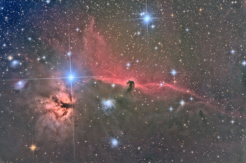 Horsehead and Flame Nebulae in Orion 17 Nov and 12 Dec 2017
Link-words: Duncan