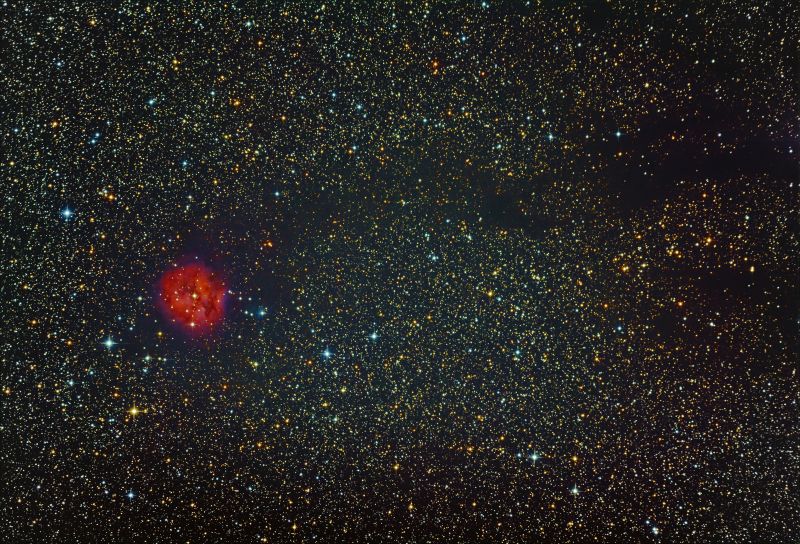 IC5146 The Cocoon Nebula in Cygnus, 2019-07-05 Manche (Different Framing)
IC5146_1h31m_ 22xE250s_G121_O4_T-15C_DSS_NoCalib_DT

Colour balance less blue
Link-words: Duncan