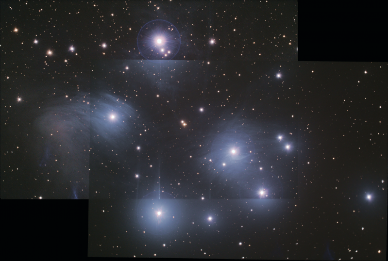 M45 Pleiades 9-10 October 2015
5h20m x 300s
Link-words: Duncan