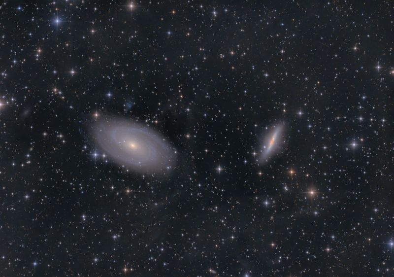 M81, M82 and stuff. 21 Jan 2023, Manche, France
79*240s = 5.25 hours. Gain 120, Offset 4, Temperature -5C
