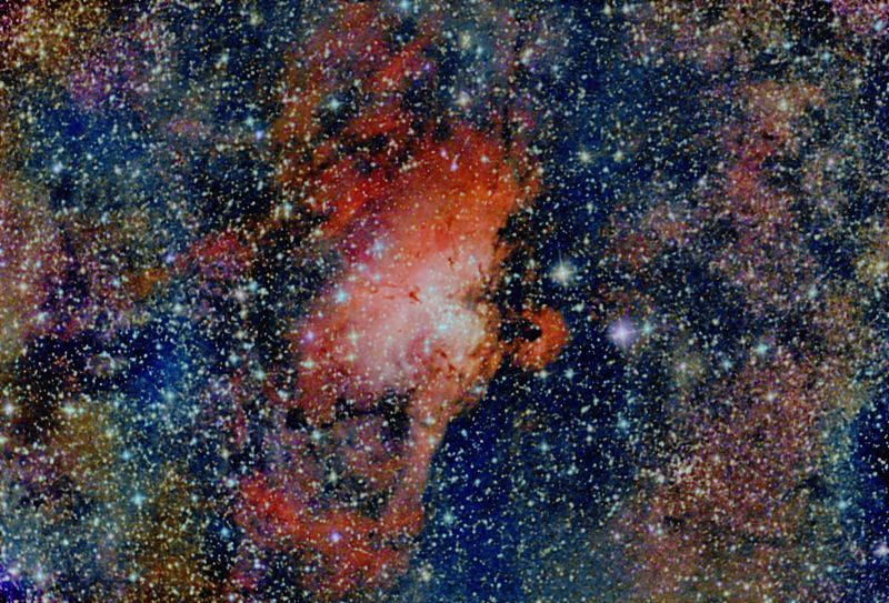 M16 Eagle Nebula 2018-08-05 Manche France
Very leery colourful version
Link-words: Duncan
