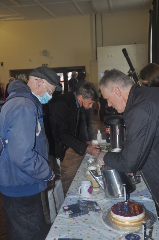 OAS 40th Anniversary Event 16-10-2021, Alan with Jim on tea duties
Link-words: Celebration2021