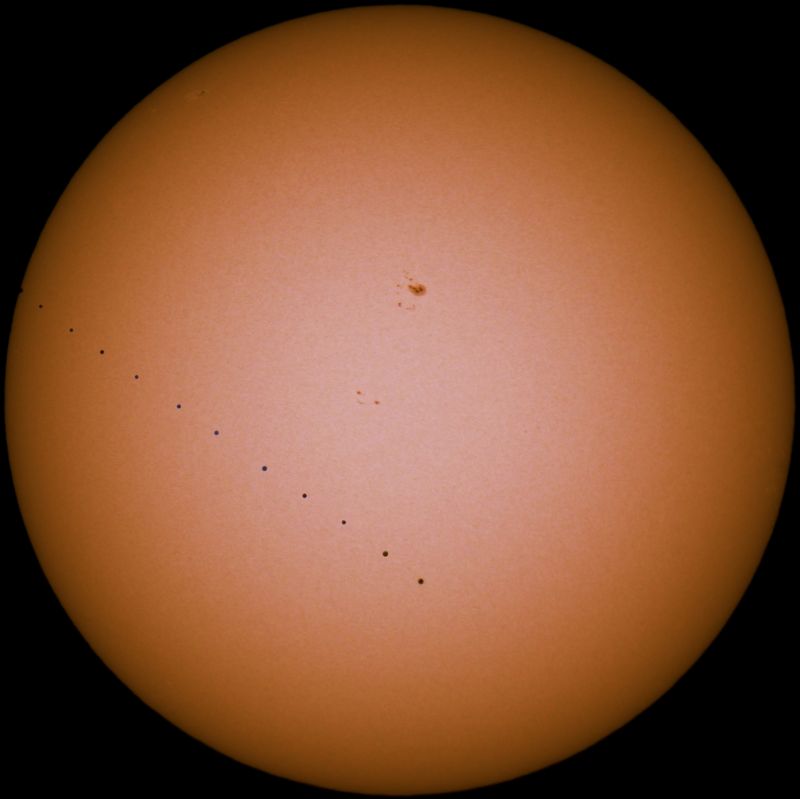 Mercury's Transit Across the Sun
