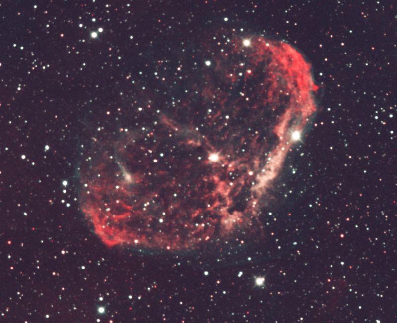 Caldwell27 (Crescent Nebula)III
Third attempt at processing this time in HOO
Link-words: Noel NEBULA