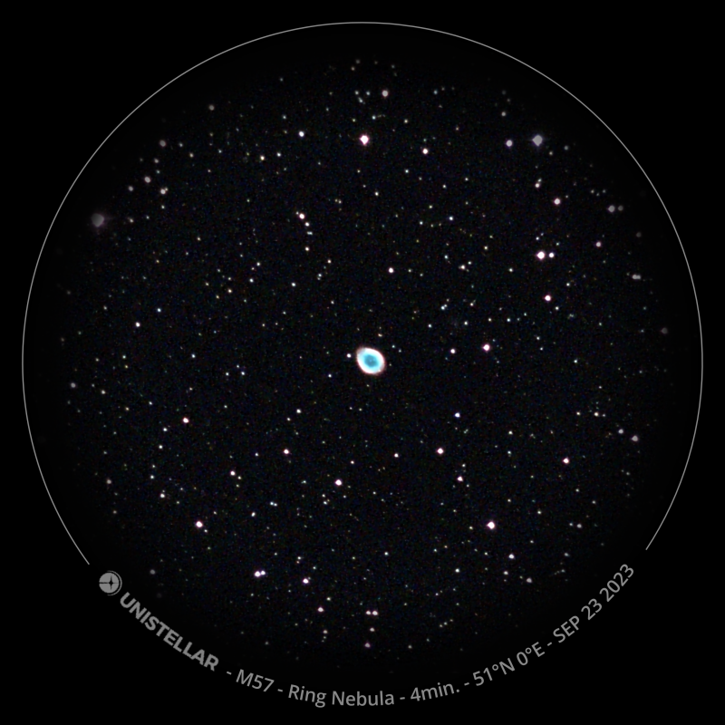 The Ring nebula (M 57)
The Ring nebula (M 57) as viewed at Blackheath Common
Link-words: Messier Nebula