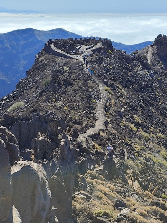 Not far to go now !!
Nearly at the top of the Roques de los Muchachos
Link-words: LaPalma2024