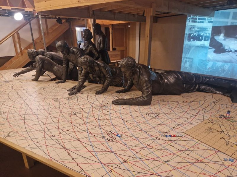 Bentley Priory Museum 2024- Filter room
Image of mock up of the plotters at work in the filter room- information from Radar around the UK coast was sent to the plotters before being sent on the the operations room
Link-words: BentleyPriory2024 London
