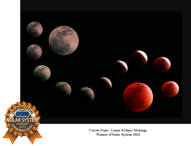 Winner of Solar System 2023  
Lunar Eclipse Montage
Link-words: Astrophotography Competition